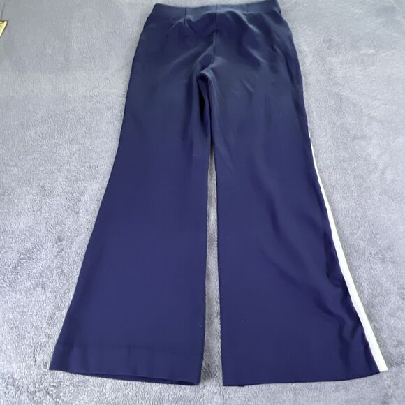 Chicos Weekends Ponte Knit Pull On Pants Size 6P Navy Blue Stretchy Tapered - Picture 2 of 10